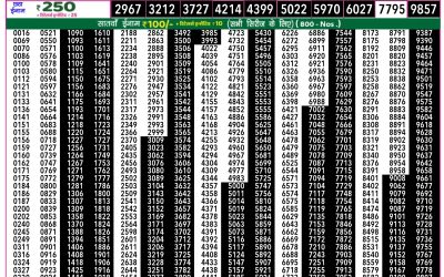 Rajshree 50 Som weekly lottery 7.30pm result 7 July 2025