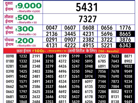 Rajshree Lottery Result Today