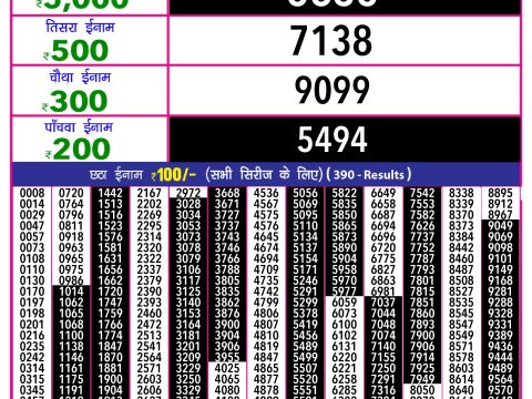 Rajshree Lottery Result Today