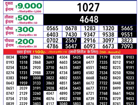 Rajshree Lottery Result Today