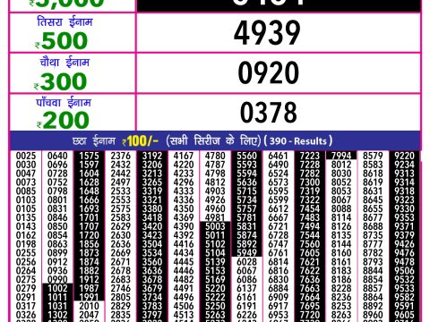 Rajshree Lottery Result Today