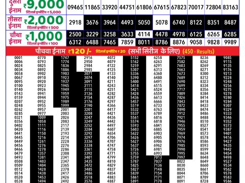 Rajshree Lottery Result Today