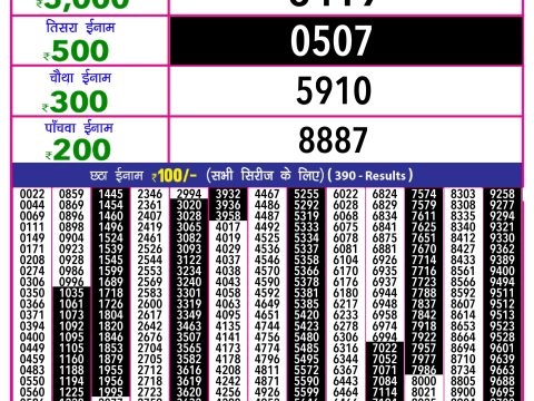 Rajshree Lottery Result Today
