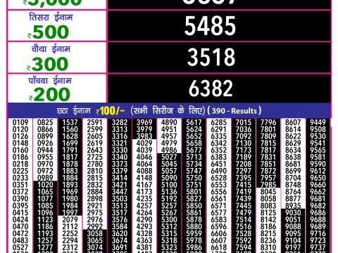 Rajshree Lottery Result Today