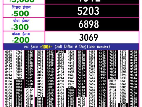 Rajshree Lottery Result Today