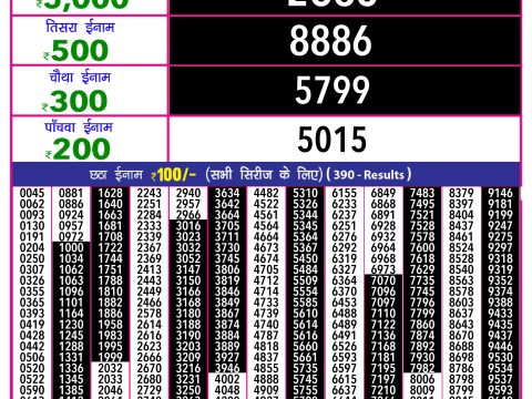 Rajshree Lottery Result Today