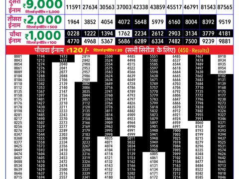 Rajshree Lottery Result Today