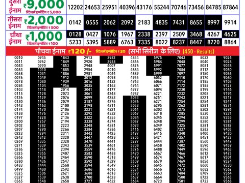 Rajshree Lottery Result Today