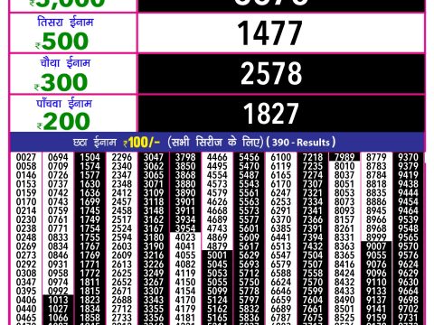 Rajshree Lottery Result Today