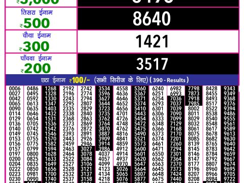 Rajshree Lottery Result Today