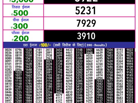 Rajshree Lottery Result Today