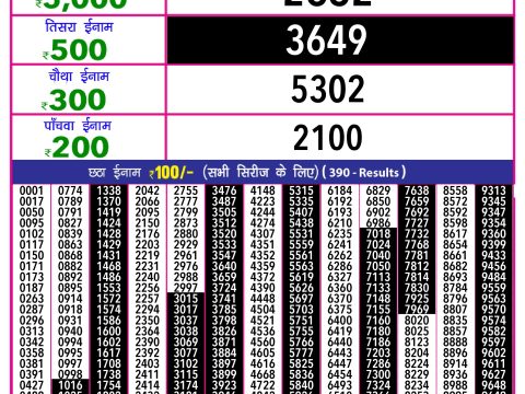 Rajshree Lottery Result Today