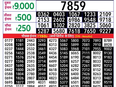Rajshree Lottery Result Today