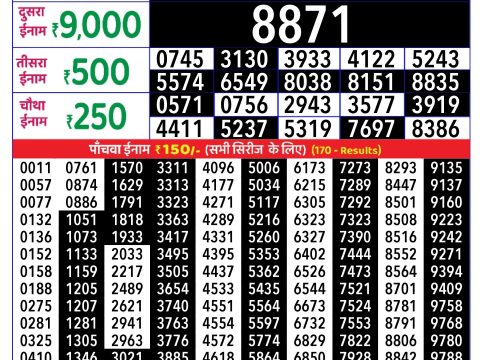 Rajshree Lottery Result Today