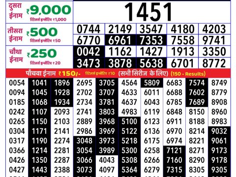 Rajshree Lottery Result Today