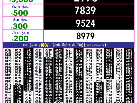Rajshree Lottery Result Today