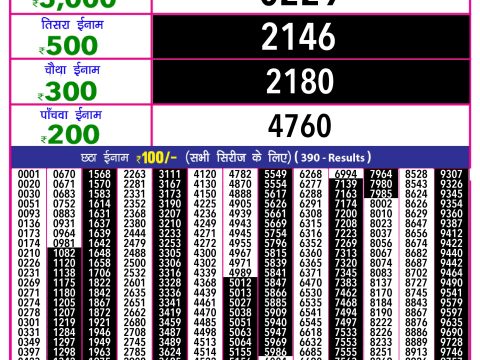 Rajshree Lottery Result Today