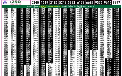 Rajshree 50 Budh Weekly Lottery 7.30pm Result 20 August 2025