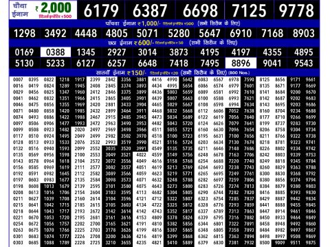 Rajshree Lottery Result Today