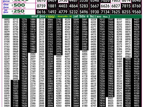 Rajshree Lottery Result Today