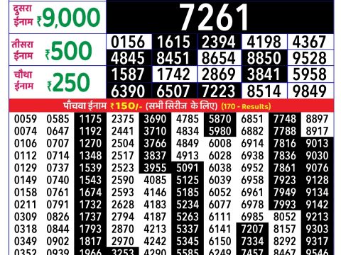 Rajshree Lottery Result Today