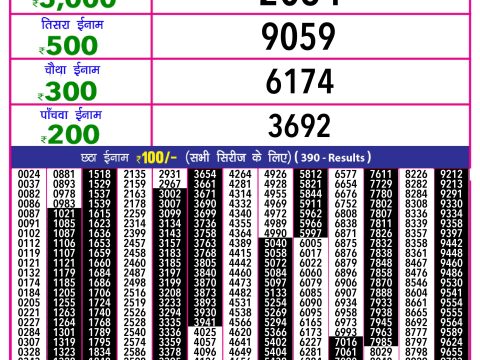 Rajshree Lottery Result Today