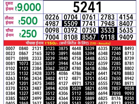 Rajshree Lottery Result Today
