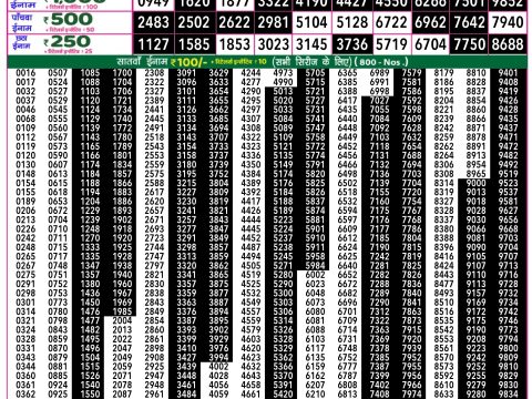 Rajshree Lottery Result Today