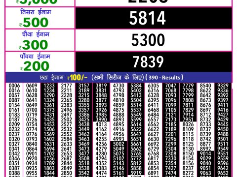 Rajshree Lottery Result Today