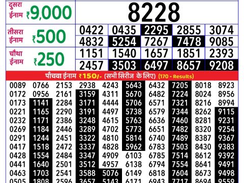 Rajshree Lottery Result Today