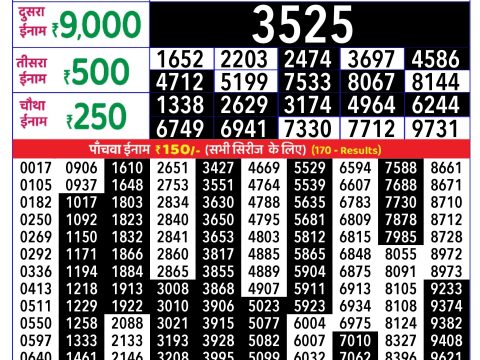 Rajshree Lottery Result Today