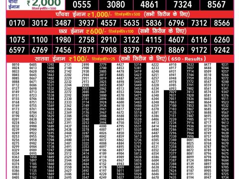 Rajshree Lottery Result Today