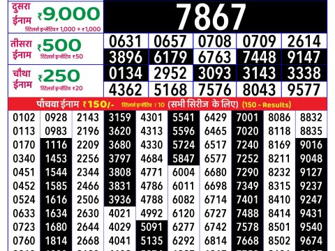 Rajshree Lottery Result Today