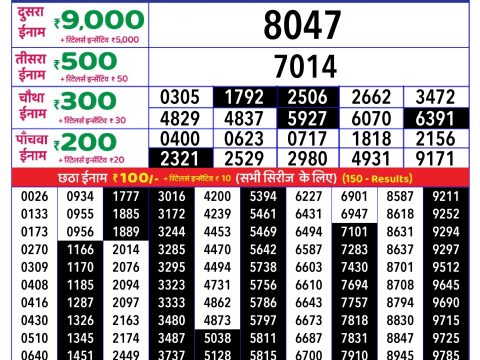 Rajshree Lottery Result Today