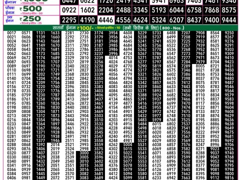 Rajshree Lottery Result Today