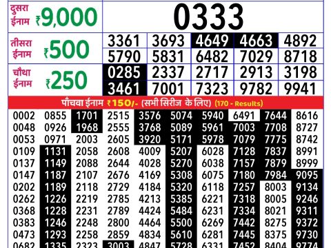 Rajshree Lottery Result Today