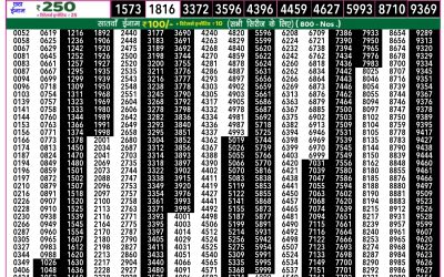 Rajshree 50 Ravi Weekly Lottery 7.30pm Result 14 September 2025