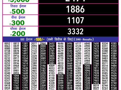 Rajshree Lottery Result Today
