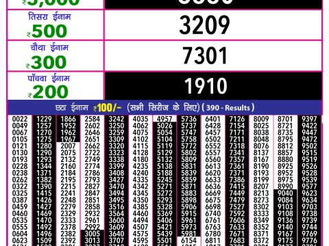Rajshree Lottery Result Today
