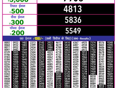 Rajshree Lottery Result Today