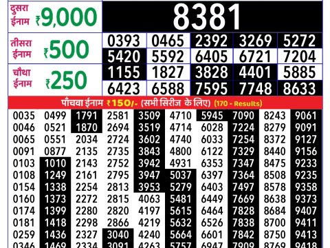 Rajshree Lottery Result Today