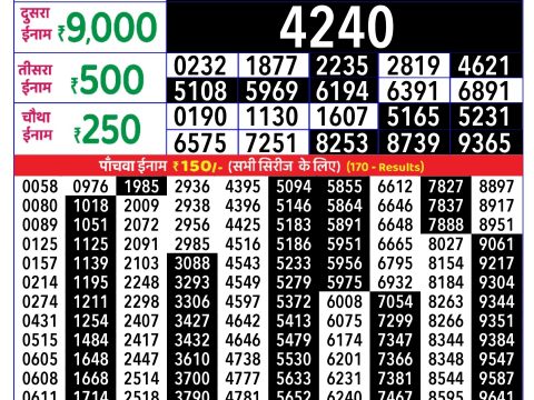 Rajshree Lottery Result Today