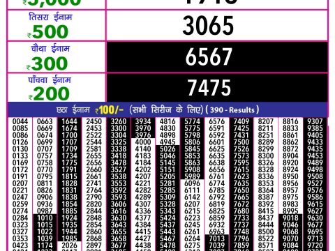 Rajshree Lottery Result Today