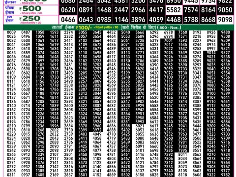 Rajshree Lottery Result Today