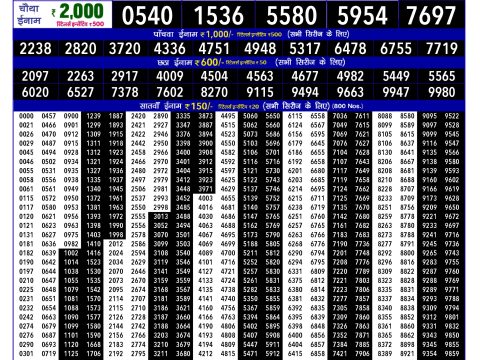 Rajshree Lottery Result Today