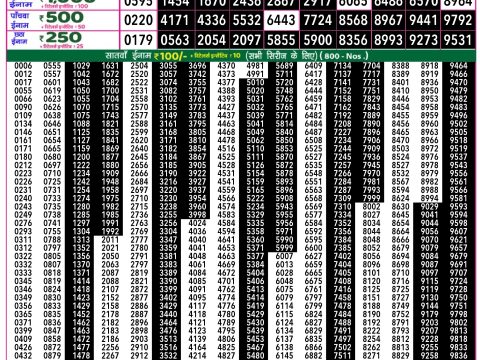 Rajshree Lottery Result Today