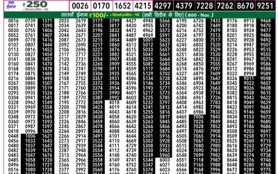 Rajshree 50 Ravi Weekly Lottery 7.30pm Result 07 September 2025