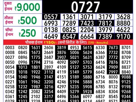 Rajshree Lottery Result Today