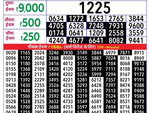 Rajshree Lottery Result Today
