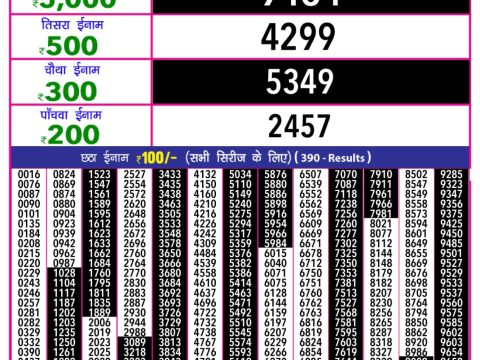 Rajshree Lottery Result Today